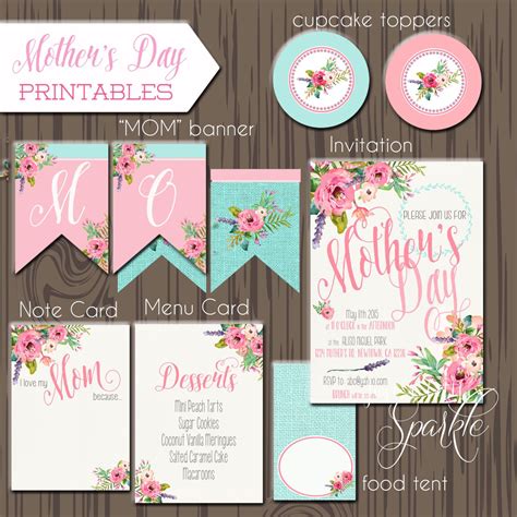 Mother's day Printables, Mother's Day Card, Mother's Day party, Mother's Day Banner | Mother's ...