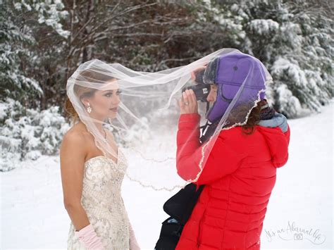 Snow Days Wedding Dresses And One Freezing Bride It S An Aberrant Life