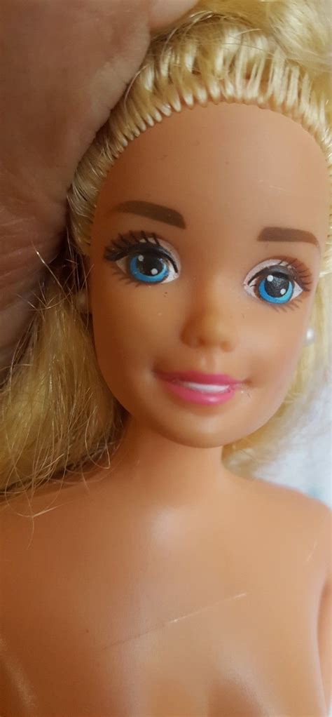 Nude Barbie Doll Blonde Hair Blue Eyes Articulated Twist N Turn Waist Other
