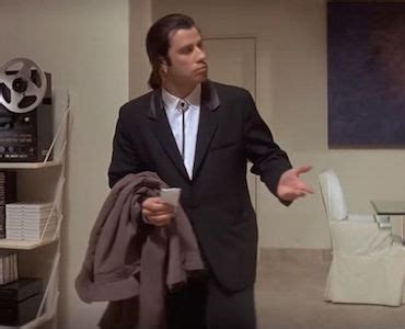 Dude cosplays the confused vincent vega gif from pulp fiction. The "Confused Travolta" GIF Is The GIF That Keeps On...Uh ...
