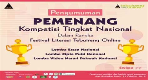Selamat untuk Pemenang Festival Literasi Digital Pesantren | Tebuireng Online