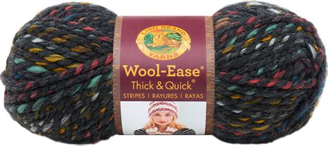 Lion Brand Yarn 640 618 Wool Ease Thick And Quick Yarn One Size Bedrock