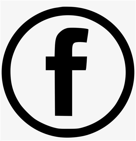 Facebook Logo Black And White Eps Creative Commons Icons Transparent