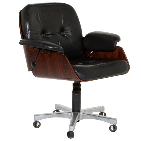 Buy retro office chair and get the best deals at the lowest prices on ebay! Vintage Office Chair in Rosewood and Black Leather at 1stdibs