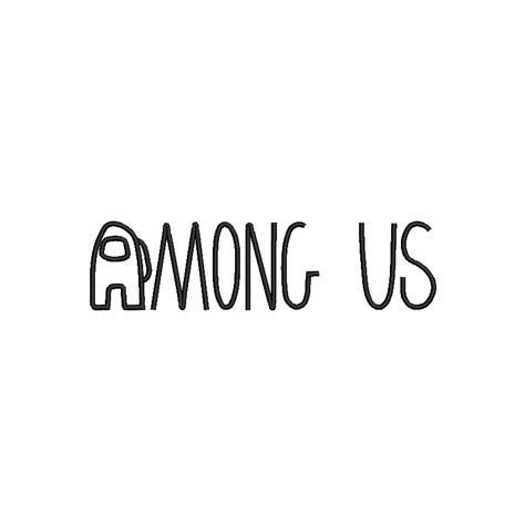 Diseño Del Logo De Among Us Para Bordar Aands Bordados