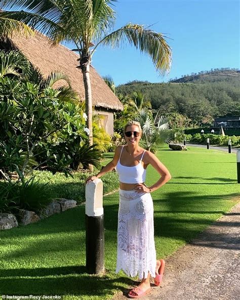 roxy jacenko flaunts her incredible body while on holiday in a luxurious resort in fiji daily