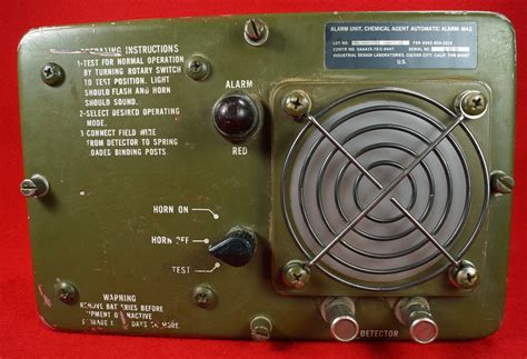 Operator`s manual detector, chemical agent, automatic: SOLD - U.S. Military Alarm Unit, Chemical Agent Automatic ...