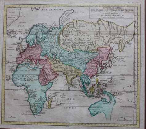 Antique Map Of The World And The Orient