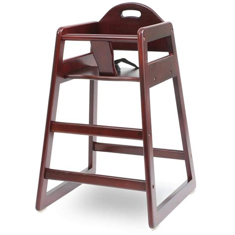 Buy La Baby Restaurant Style Stack Able Wood High Chair Cherry Online