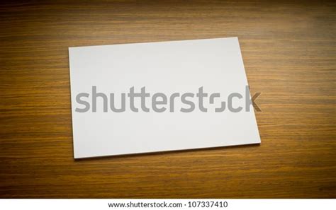 White Paper On Table Stock Photo Edit Now 107337410