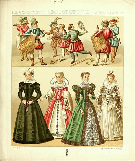 Ancient European Fashion And Lifestyle 16th Century Q4 Photograph By