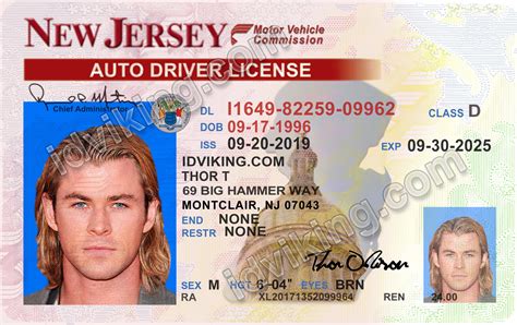 New Jersey Nj Drivers License Psd Template Download Idviking