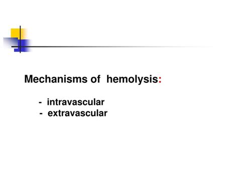 Ppt Outcome The Student Will Know The Types Of Hemolytic Anemias