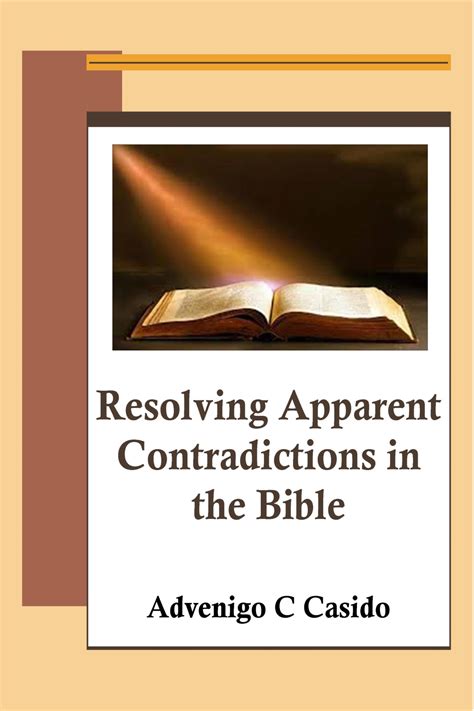 Resolving Apparent Contradictions in the Bible – The Open Bible Trust