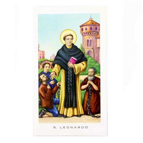 Image St Leonard With Prayer 100 Pieces 6x11 Cm