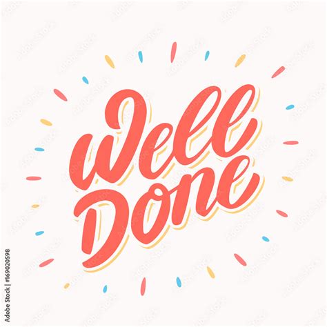 Well Done Banner Stock Vector Adobe Stock