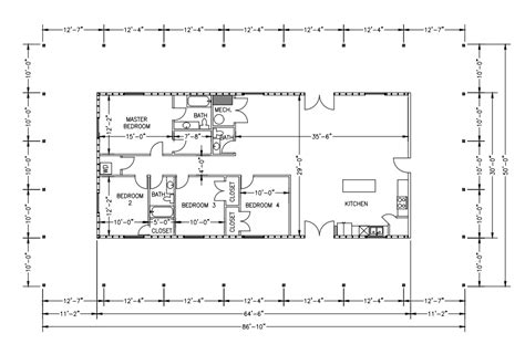 Pole Barn Home Floor Plans Beehive Buildings