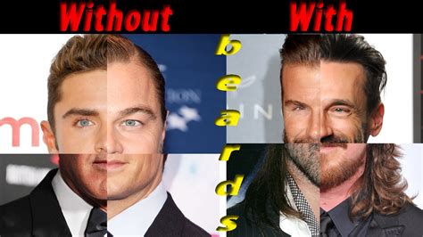 Celebrities With And Without Beards Beard Styles Mens Beard Styles Different Beard Styles
