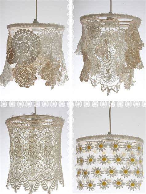 More Doily Lamp Shades What A Great Idea Diy Pinterest