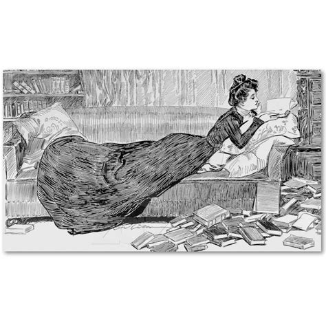 Gibson Girl Reading Business Card From Must Order La Fille Gibson Ink