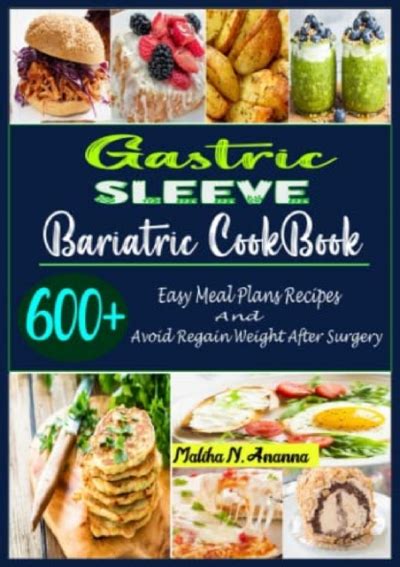 Pdf Book Gastric Sleeve Bariatric Cookbook 600 Easy Meal Plans Recipes And Avoid Regain Weight