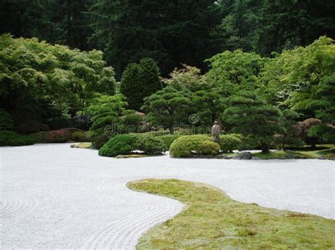 Japanese Zen Gardens Portland Or Stock Photo Image Of Gardens