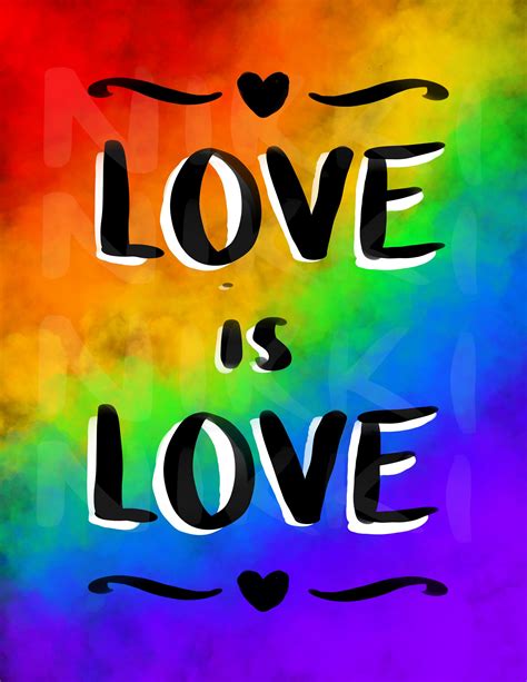 Love Is Love Rainbow Wall Art Rainbow Wall Art Rainbow Wall Love Rainbow