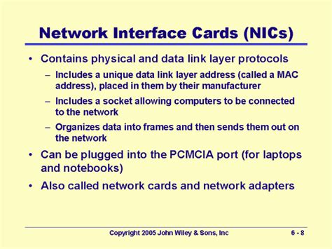 Network Interface Cards Nics