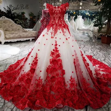 Https://tommynaija.com/wedding/wedding Dress With Red Lace