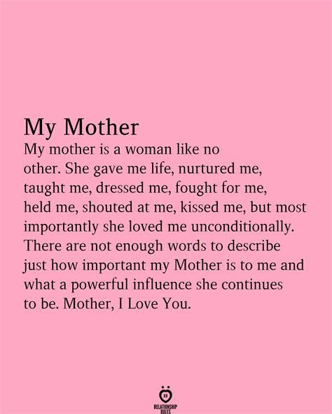 Words To Describe Wife And Mother