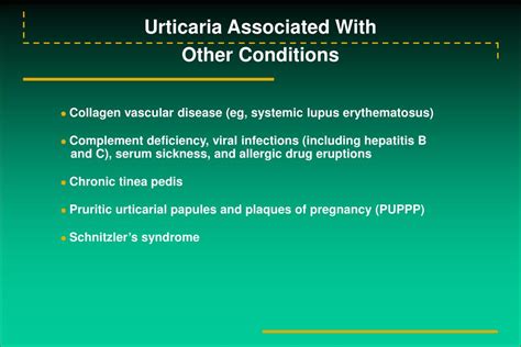 Ppt Urticaria And Angioedema Powerpoint Presentation Free Download
