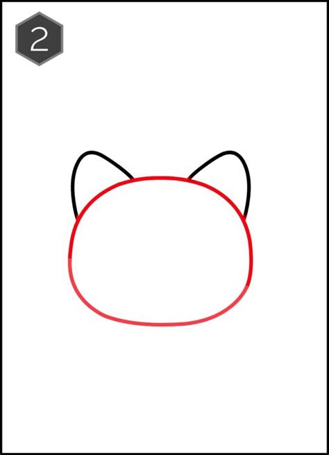 Cat Face Drawing Easy Step By Step Tutorial