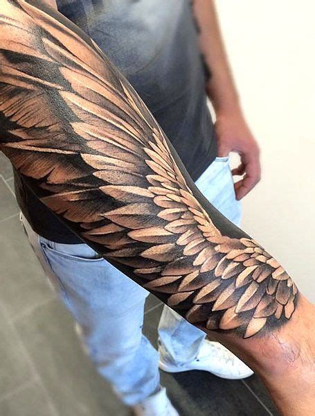 20 Cool Angel Wing Tattoos For Men In 2020 Cool Arm Tattoos Wing Tattoo Men Wing Tattoo Arm