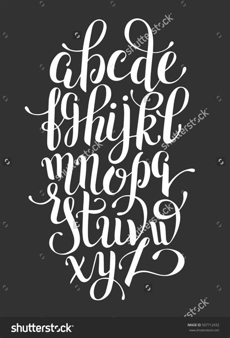 What can cool font generator do for you: black and white hand lettering alphabet design ...