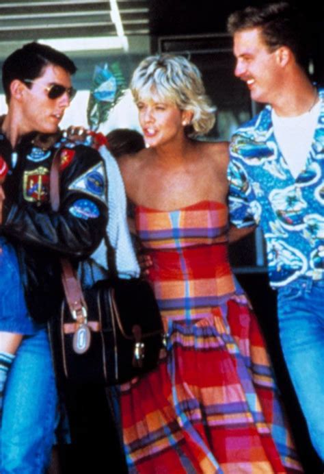 Maverick Carole And Goose Tom Cruise Meg Ryan And Anthony Edwards Top Gun1986 Meg Ryans