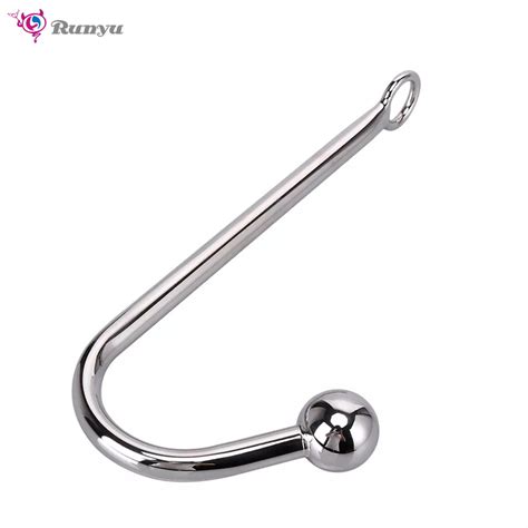 Rope Bondage Gear Metal Stainless Steel Anal Hook With Ball For Men Sex Toys China Adult Toys
