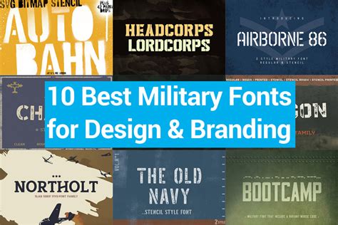 10 Best Military Fonts For Design And Branding