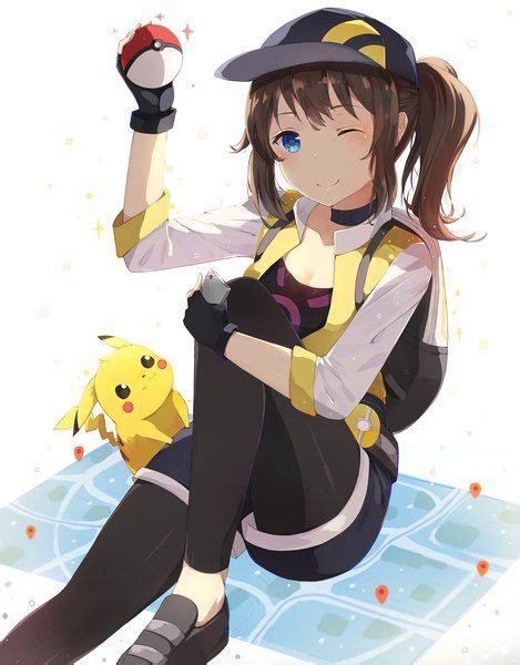 Anime Picture 1451x1856 With Pokemon Pokemon Go Nintendo Pikachu Female