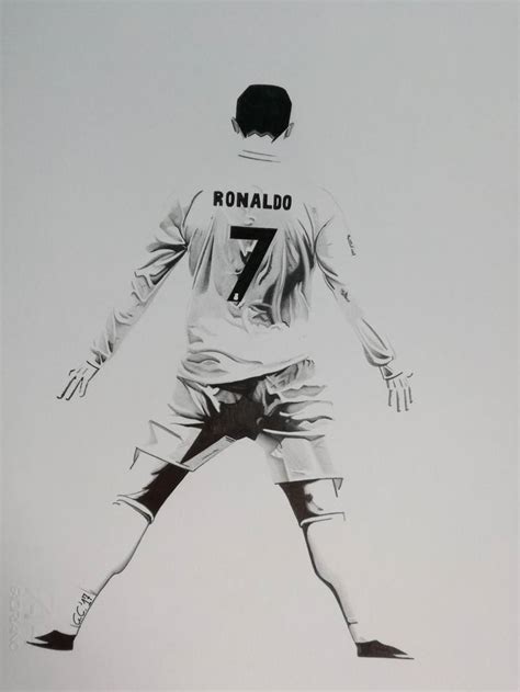 Cristiano Ronaldo Celebration Drawing By Gabriele Carzedda Saatchi Art