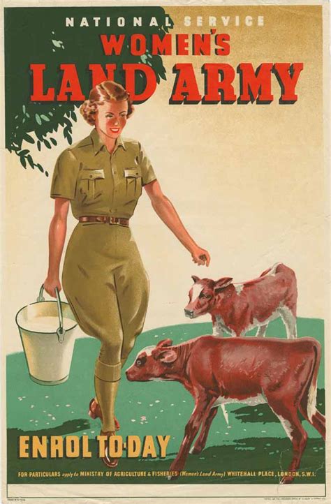 Two Men And A Little Farm Vintage Poster Sunday Women S Land Army