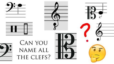 Can You Name All These Musical Clefs Music Quizzes Musicals Clef