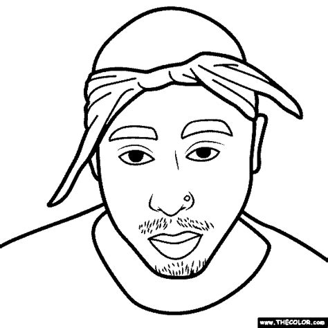 2pac Coloring Pages Coloring Home