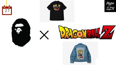 Bape X Dragon Ball Z Collab All Items June 27 Release Hype Szn