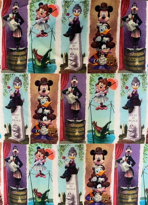 Haunted Mansion Stretch Paintings Mickey Minnie Donald Goofy Etsy