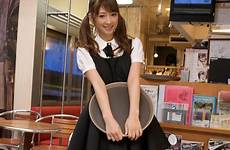 yuko ogura waitress cute japanese girls waiting