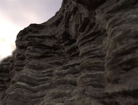 Layered Cliff PBR Material Physically Based Rendering Pbr Game Engine