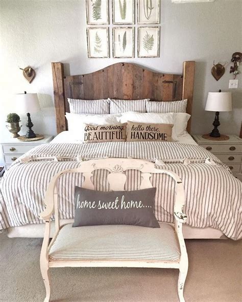 45 Simple Rustic Farmhouse Bedroom Decorating Ideas To Transform Your Bedroom Page 7 Of 52