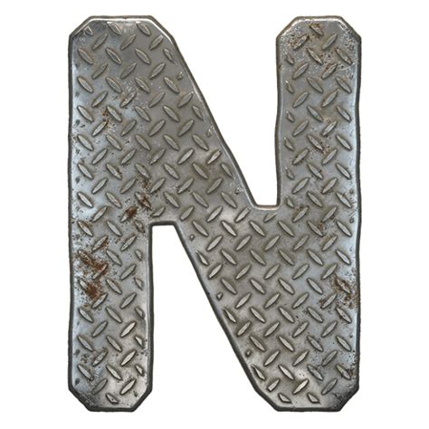 Metal Steel Plate Alphabet Handmadefont