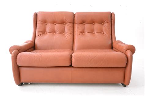 5% coupon applied at checkout. Brown leather 2-seat sofa | Danish Homestore