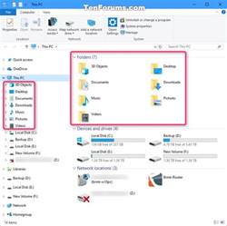 General Tips Add Or Remove Folders From This Pc In Windows 10